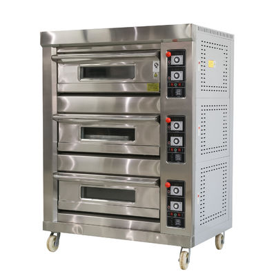 Electric Deck Oven 2 Deck 2 Tray Perfect for Vegetable Processing Plant Application