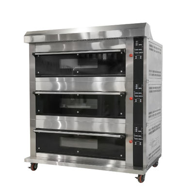 Round Coconut Bread Baking Made Easy with Large Deck Oven Machine at Pie Long Loaf Bakery