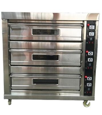 Round Coconut Bread Baking Made Easy with Large Deck Oven Machine at Pie Long Loaf Bakery