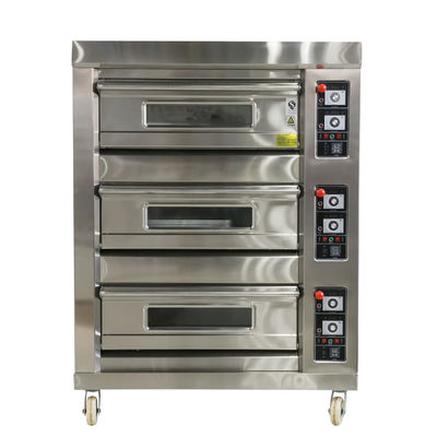 Round Coconut Bread Baking Made Easy with Large Deck Oven Machine at Pie Long Loaf Bakery