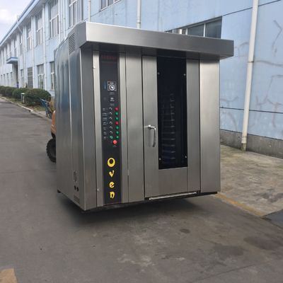1800*2000*2200mm High Productivity 32 Trays Diesel Bread Rotary Oven for Pastry Maker