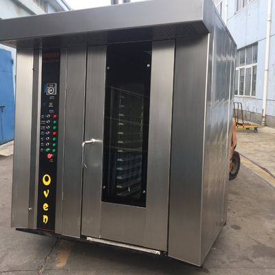 1800*2000*2200mm High Productivity 32 Trays Diesel Bread Rotary Oven for Pastry Maker