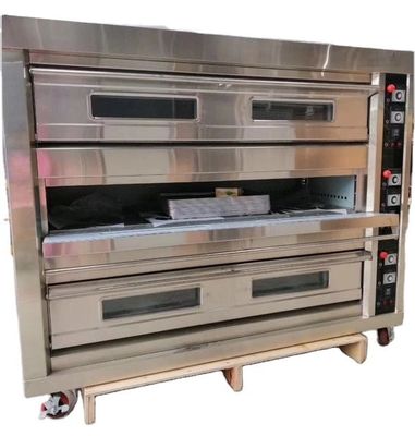 Commercial Stainless Steel Gas Pizza Oven for Baking Cake and Cookie in Shanghai