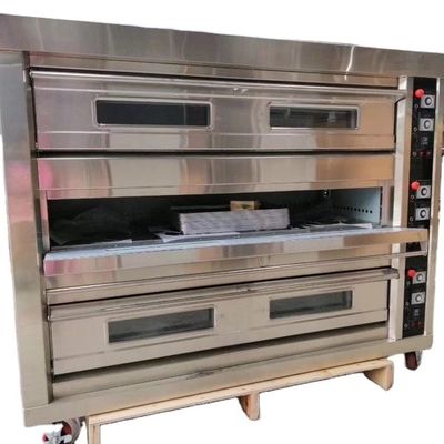 Food Beverage Shops Multi Deck Gas Oven for Baking Bread Pizza Meat Baguette at Baking