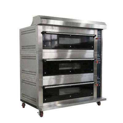 Food Beverage Shops Multi Deck Gas Oven for Baking Bread Pizza Meat Baguette at Baking