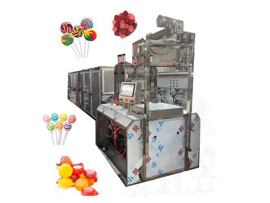 Flat Candy Lollipop Making Machine with Cooling Tunnel Precise Temperature Control