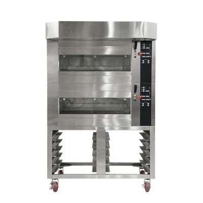 220V Stainless Steel Baking Bakery Convection Oven with Electric Motor 545*430*1300mm