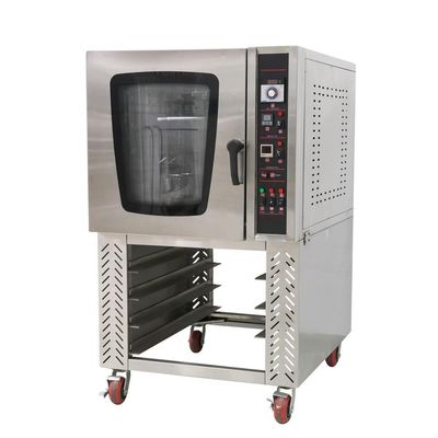 220V Stainless Steel Baking Bakery Convection Oven with Electric Motor 545*430*1300mm