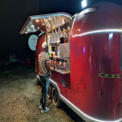 Customized Single/Double Axle Food Truck with Galvanized Steel and Corn Material Design
