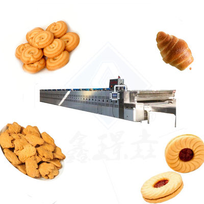 Automatic Operation Bread Biscuits Tunnel Oven Line with Bread Bakery Equipment