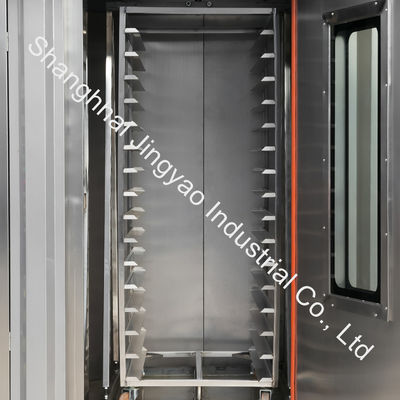 Gas Bakery Equipment 34 and 68 Trays Hot Air Rotary Oven for Baking 200kg/per Bread