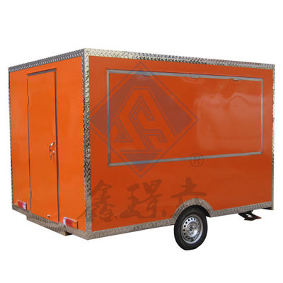 2.8M Single/Double Axles Round Model Mobile Food Truck Customized Industrial with Canopy