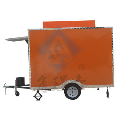2.8M Single/Double Axles Round Model Mobile Food Truck Customized Industrial with Canopy