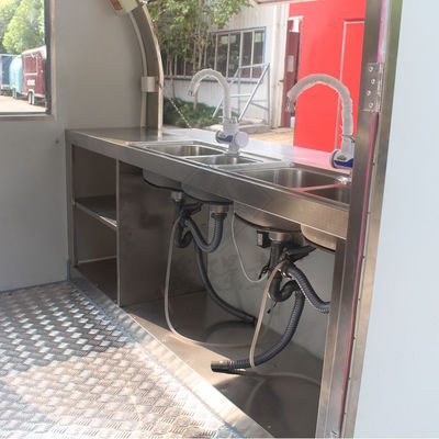 Customized Industrial Round Model Square Food Truck for 3.5M Single/Double Axles