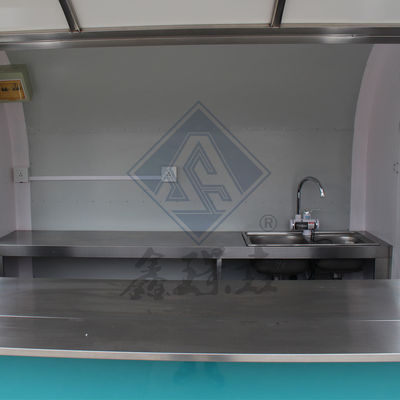 Industrial Round/Square Model Food Truck with Single/Double Axles and Customized Design