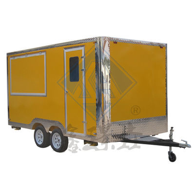 500*200*230 CM Size Design Mobile Food Truck with Canopy Square and Video Technical Support