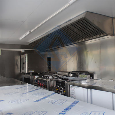 500*200*230 CM Size Design Mobile Food Truck with Canopy Square and Video Technical Support