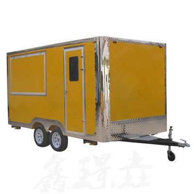 Food Service Trailer Cart 600 Mobile Customized Industrial with Canopy Square Mobile
