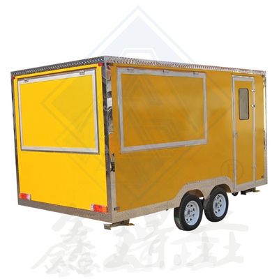 Food Service Trailer Cart 600 Mobile Customized Industrial with Canopy Square Mobile