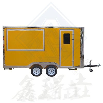 Food Service Trailer Cart 600 Mobile Customized Industrial with Canopy Square Mobile