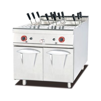6 Burner Gas Stove with Stainless Steel Surface Material and Bread Bakery Oven