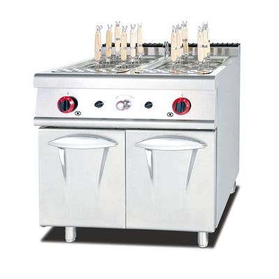 6 Burner Gas Stove with Stainless Steel Surface Material and Bread Bakery Oven