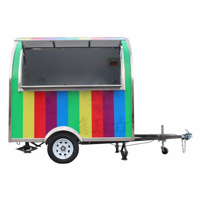 Customized Industrial Round Model Square Mobile Food Truck 2.8M Single/Double Axles