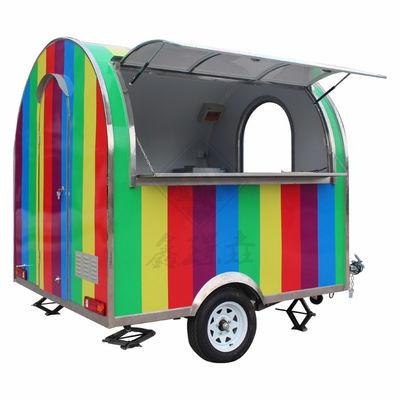 Customized Industrial Round Model Square Mobile Food Truck 2.8M Single/Double Axles