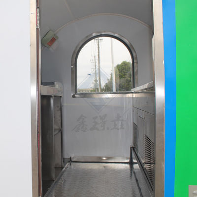 Customized Industrial Round Model Square Mobile Food Truck 2.8M Single/Double Axles
