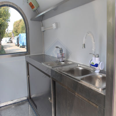 Customized Industrial Round Model Square Mobile Food Truck 2.2M Single/Double Axles