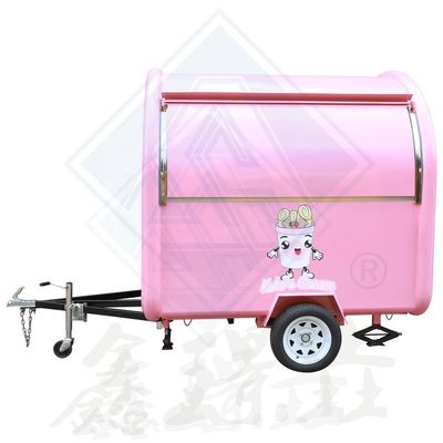 Customized Industrial Round Model Square Mobile Food Truck for Outdoor Street Vending