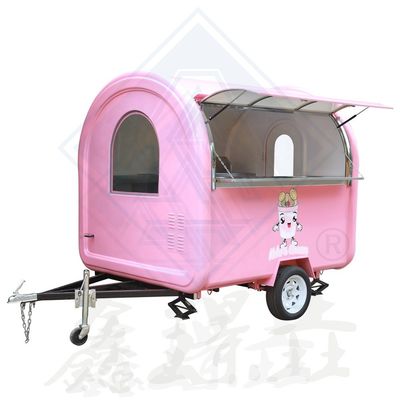 Customized Industrial Round Model Square Mobile Food Truck for Outdoor Street Vending