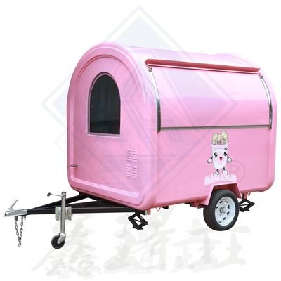 Customized Industrial Round Model Square Mobile Food Truck for Outdoor Street Vending