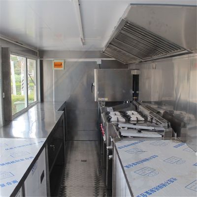 1000 KG Single/Double Axles Mobile Food Truck with Canopy and Video Technical Support