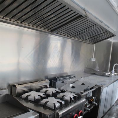 1000 KG Single/Double Axles Mobile Food Truck with Canopy and Video Technical Support