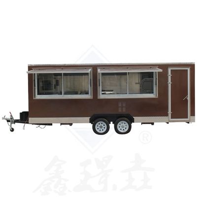Vending Snack Function Single/Double Axles Design 450 Mobile Food Truck with Canopy