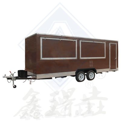 Vending Snack Function Single/Double Axles Design 450 Mobile Food Truck with Canopy