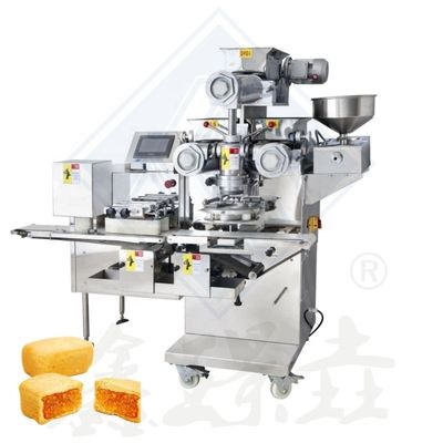 2023 Food Beverage Shops Jam Filled Cookies Encrusting Machine for Choco Pie Co-Extruding