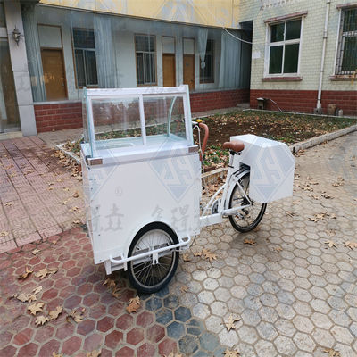 Convenient Dining Three-Wheeled Snack Cart Europe Hot Dog Bread Vending Bike for Market
