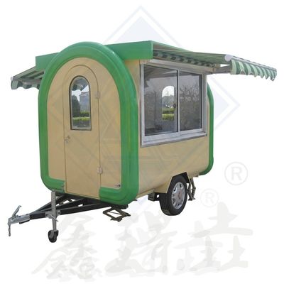 Galvanized Steel Single/Double Axles 300 Mobile Snack Vending Food Truck with Canopy