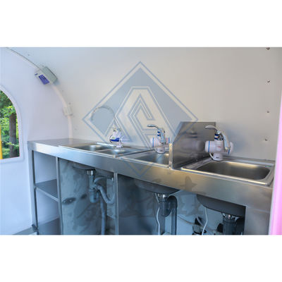 500 Mobile Customized Industrial with Canopy Round Model Mobile Food Truck Made of Flour