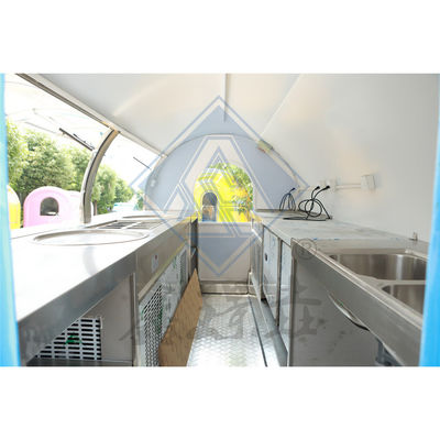 500 Mobile Customized Industrial with Canopy Round Model Mobile Food Truck Made of Flour