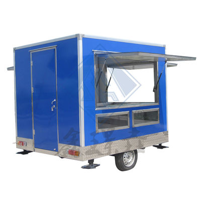 Customized 250 Mobile Single/Double Axles Industrial with Canopy Square Mobile Food Truck