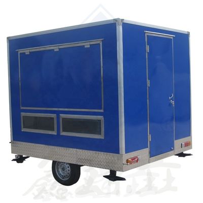 Customized 250 Mobile Single/Double Axles Industrial with Canopy Square Mobile Food Truck