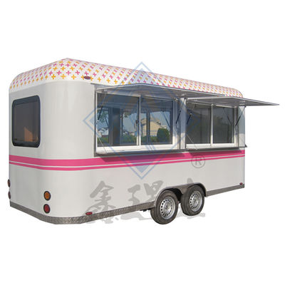 Customized Round Model 600 Mobile Food Truck with Single/Double Axles and Design