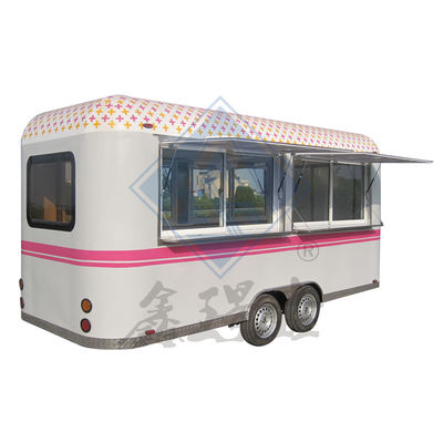 Customized Round Model 600 Mobile Food Truck with Single/Double Axles and Design