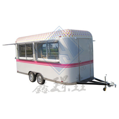 Customized Round Model 600 Mobile Food Truck with Single/Double Axles and Design