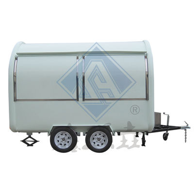 Long Service Life Mobile Food Truck with Round Model and Single/Double Axles