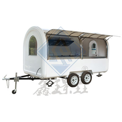 Long Service Life Mobile Food Truck with Round Model and Single/Double Axles