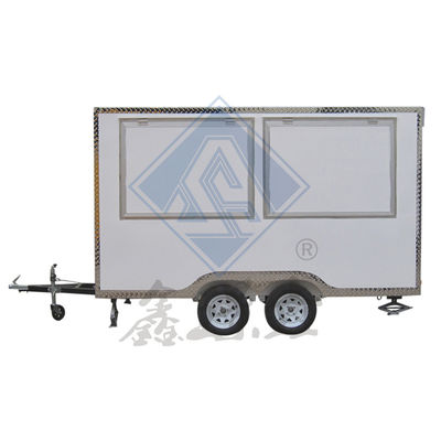 1000 KG Mobile Food Truck with Single/Double Axles and Canopy Design Customized
